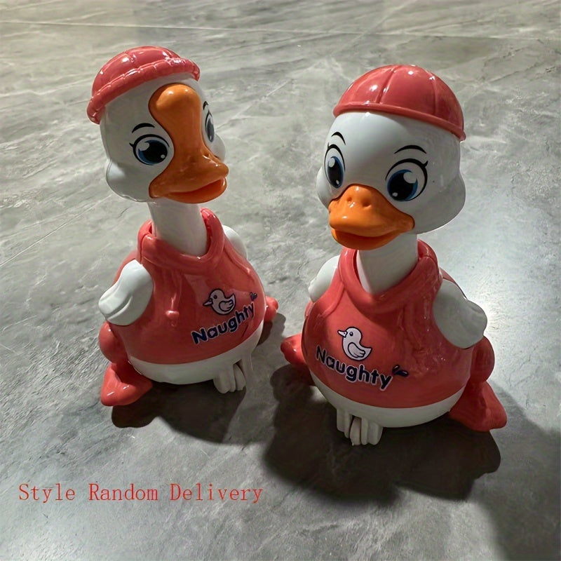 Bolalar uchun stress o'yinchoq o'rdak, batareya talab qilinmaydi, bosish bilan yuradi, bolalar uchun 0+ yoshda, turli ranglarda