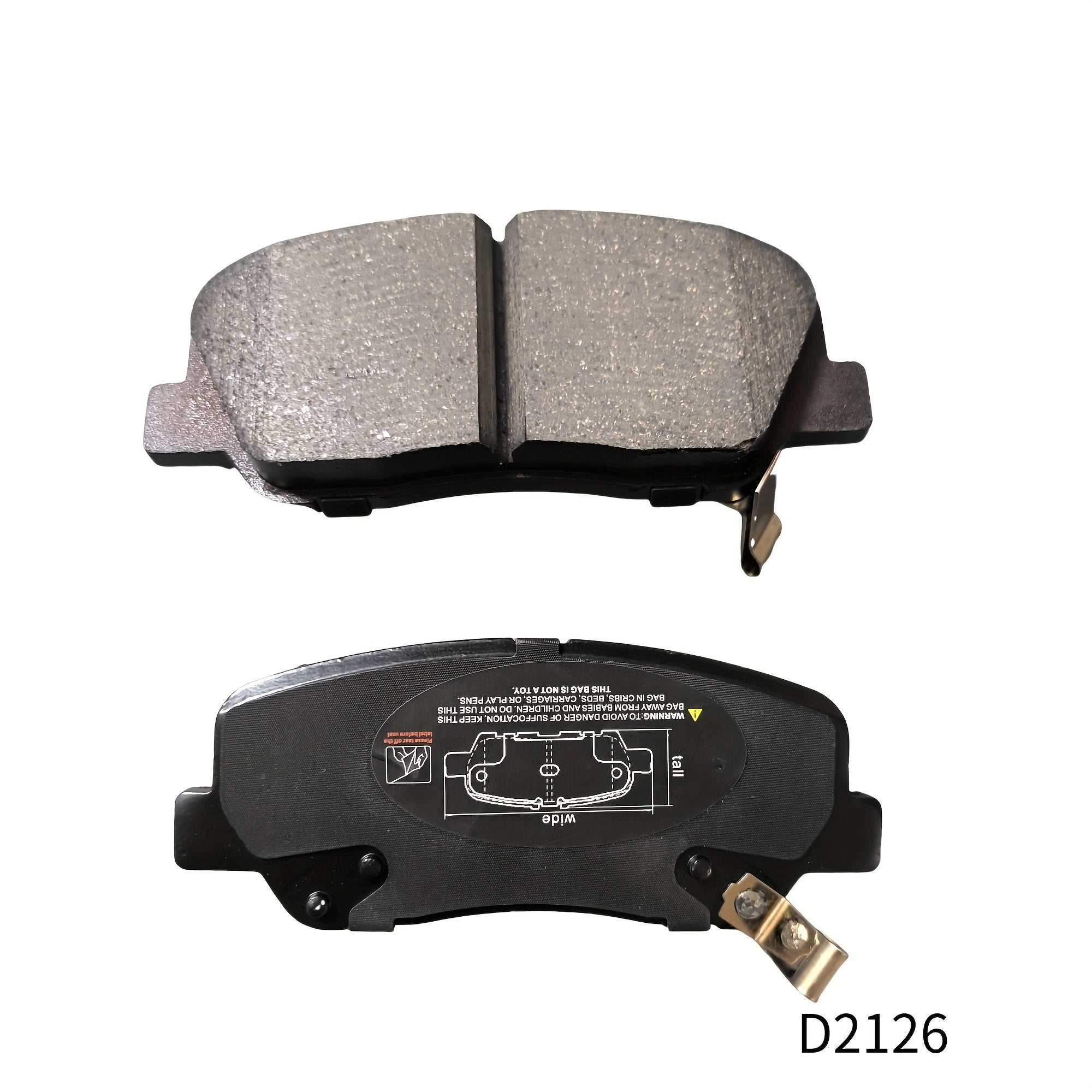 Front Ceramic Brake Pads Set Compatible With Various Vehicles Durable Heat-Resistant