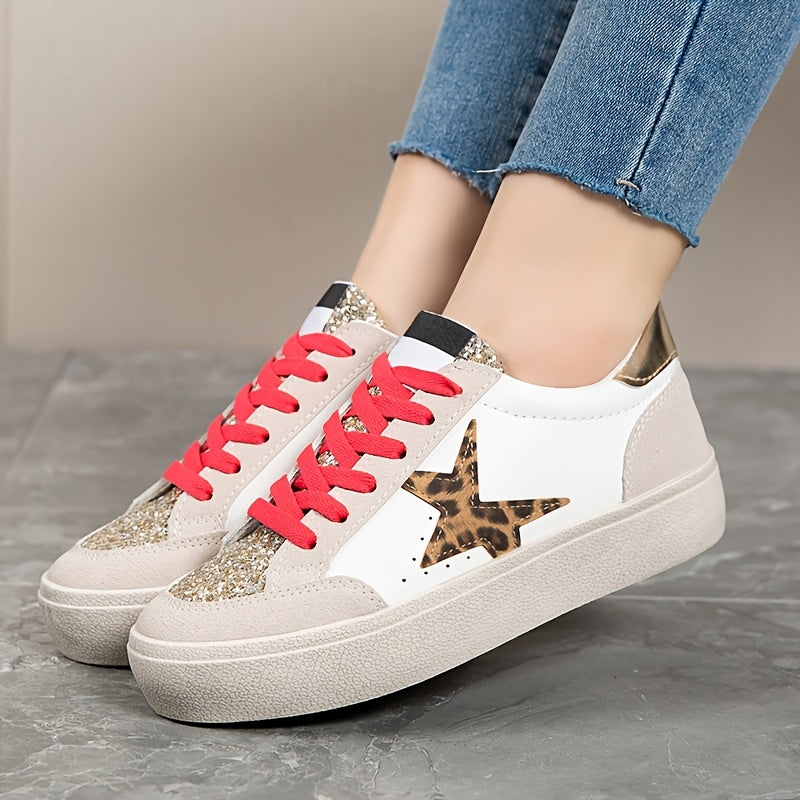 Women’s Casual Sneakers Lightweight Non-Slip Chunky Low Top Shoes