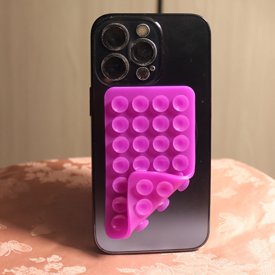 Square Silicone Phone Case Back Suction Cups 28pcs Large Cell Phone Accessories