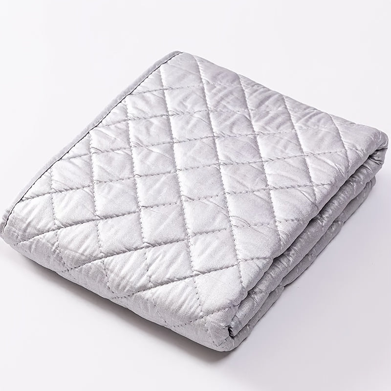 Alfombrilla de planchar plegable y portátil con patrón de copo de nieve, resistente a altas temperaturas, diseño colgante