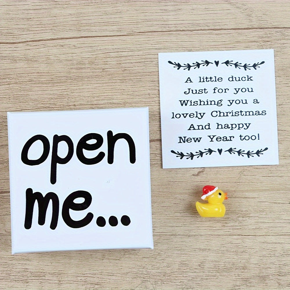 Polyresin Christmas Duck Ornament Gift for Holiday Decor and Keepsake