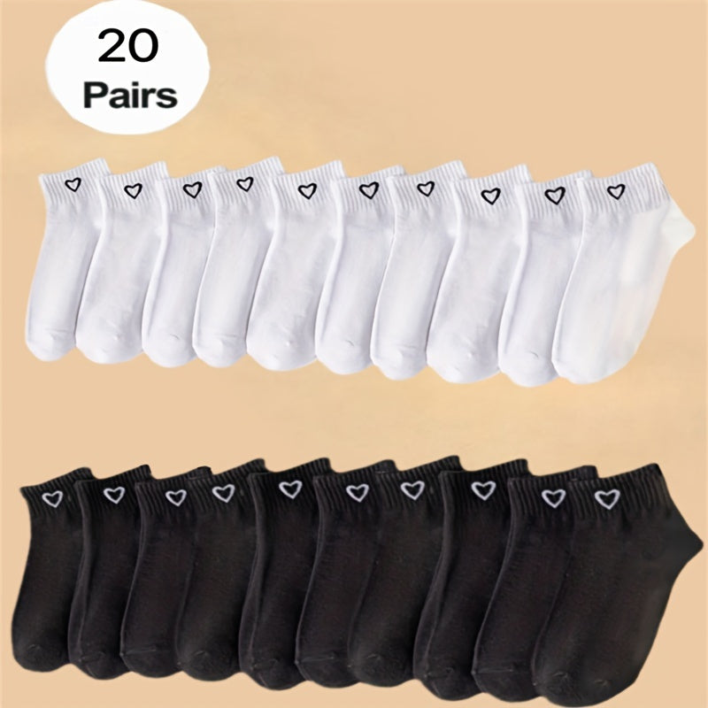 Японские стильные короткие носки для влюбленных, 8 пар, дышащие, черные, белые, серые, вязаные
