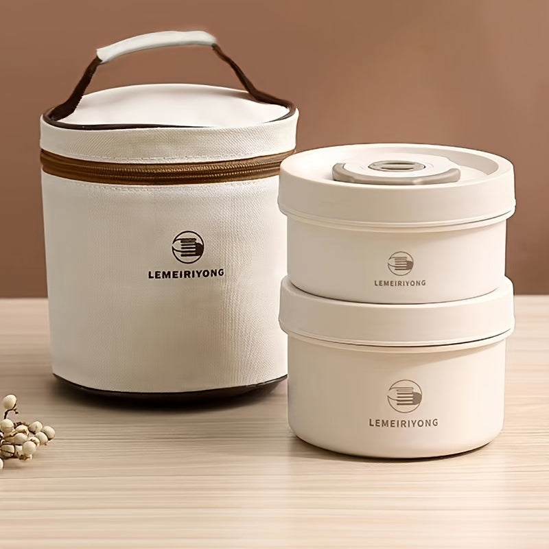 Stainless Steel Insulated Lunch Box for Office and School Microwave Safe Bento with Compartments