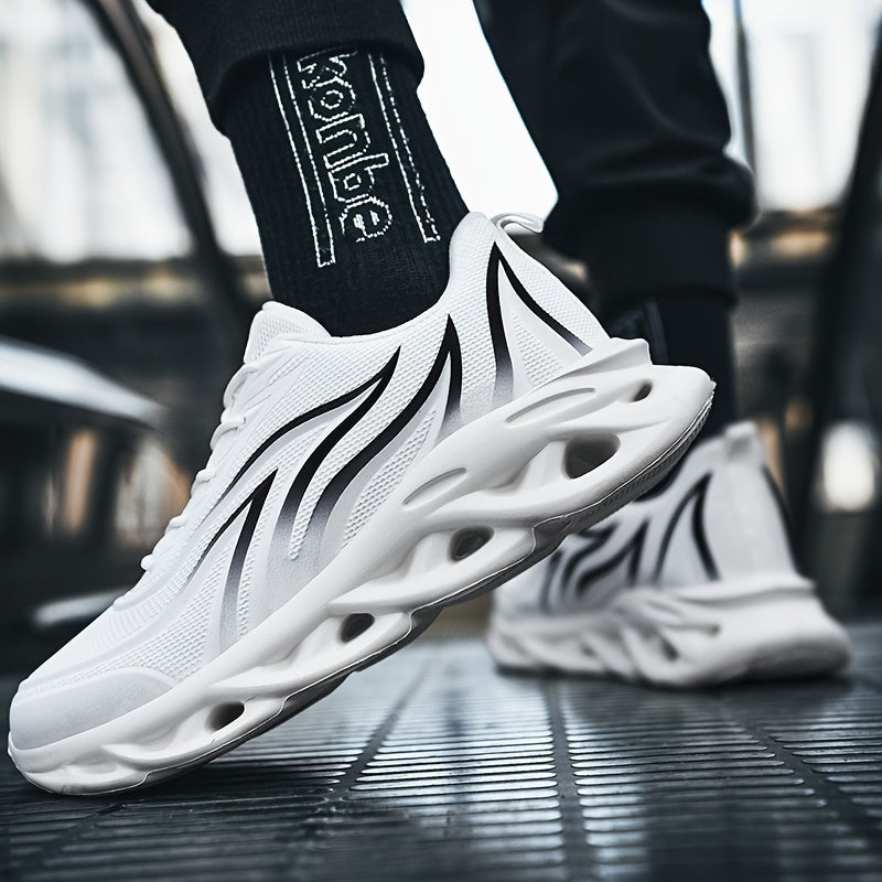 Men's Casual Sneakers All-Season Lace-Up EVA Sole Fabric Upper