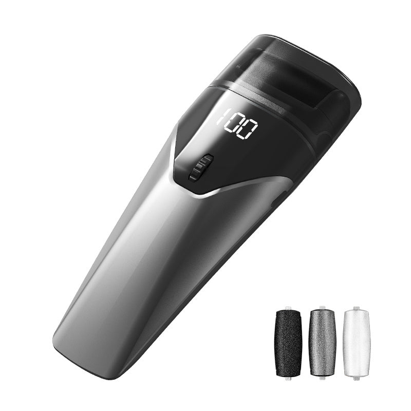 Portable Electric Foot Grinder Rechargeable Lithium Battery USB Charging Multiple Grinding Heads Built-in Light Adjustable Settings