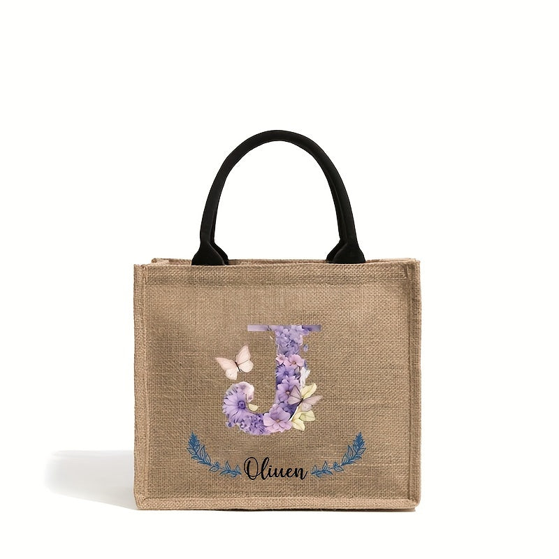 Personalized Bridesmaid Tote Bag for Weddings and Parties Lightweight Polyester Handbag