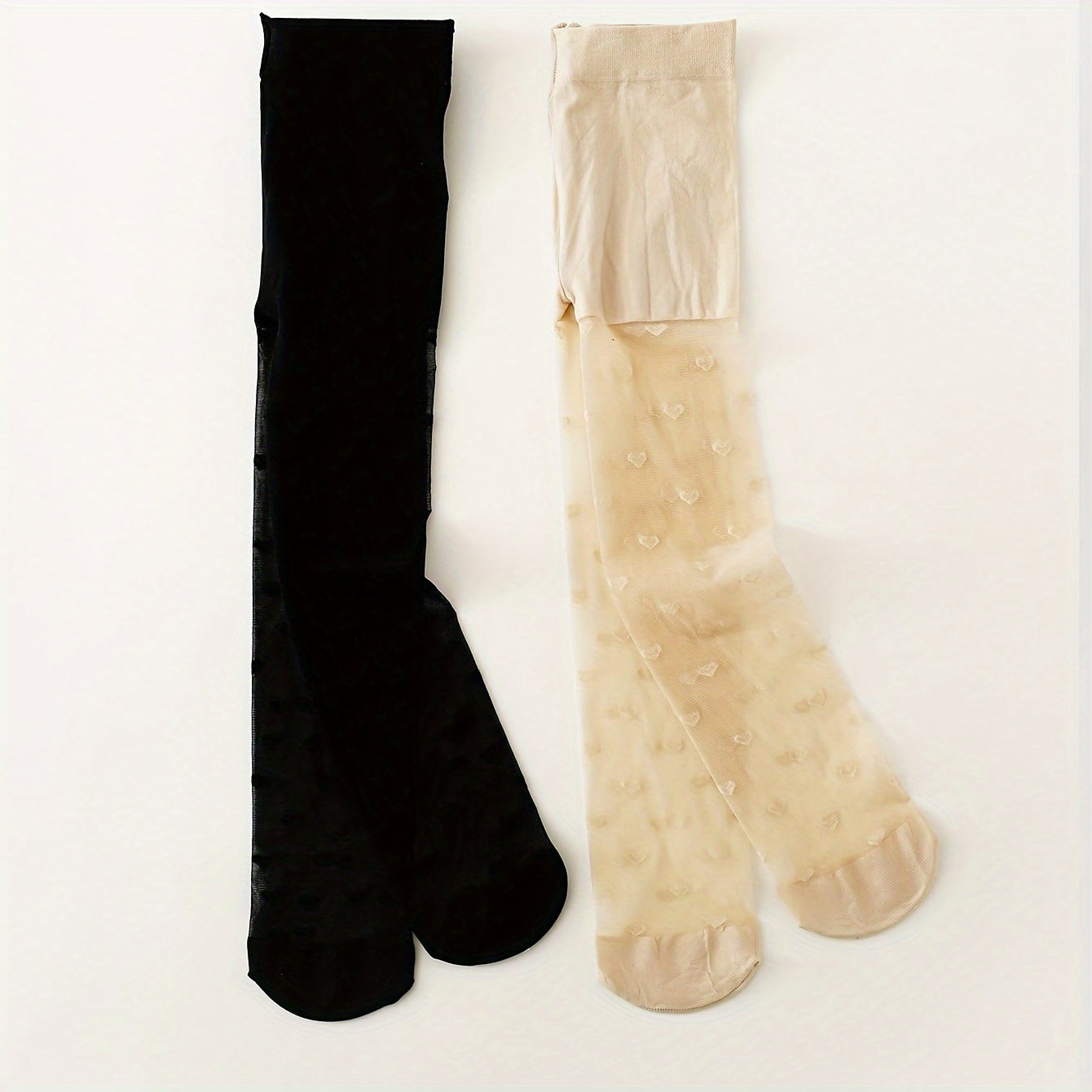 Girls' Dance Tights Set 2 Pack Nylon Spandex Solid Color All-Season for Kids