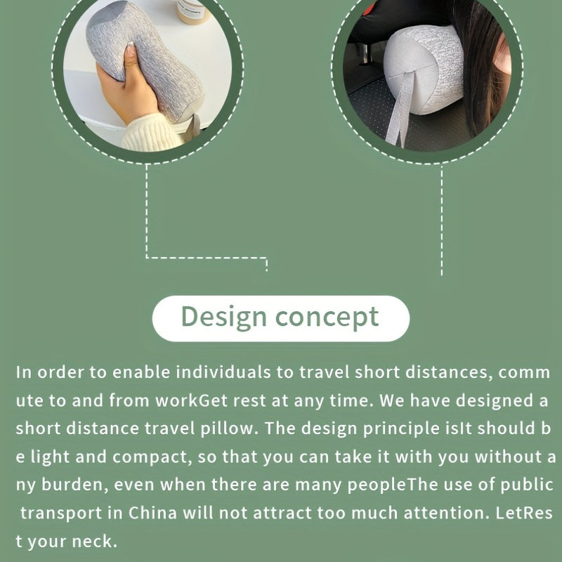 Mini U-Shaped Neck Pillow for Travel and Office Use, Portable and Comfortable