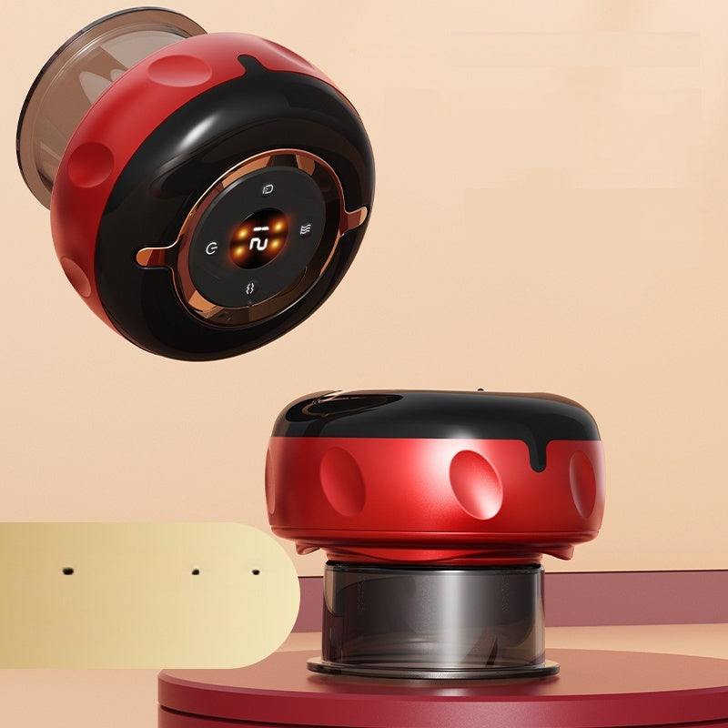 Li-ion batareyali USB orqali zaryadlanadigan elektr massajer, qora va qizil, qo'l bilan ishlatiladigan chuqur to'qima perkusiyasi uchun, sayohat va uyda foydalanish uchun portativ.