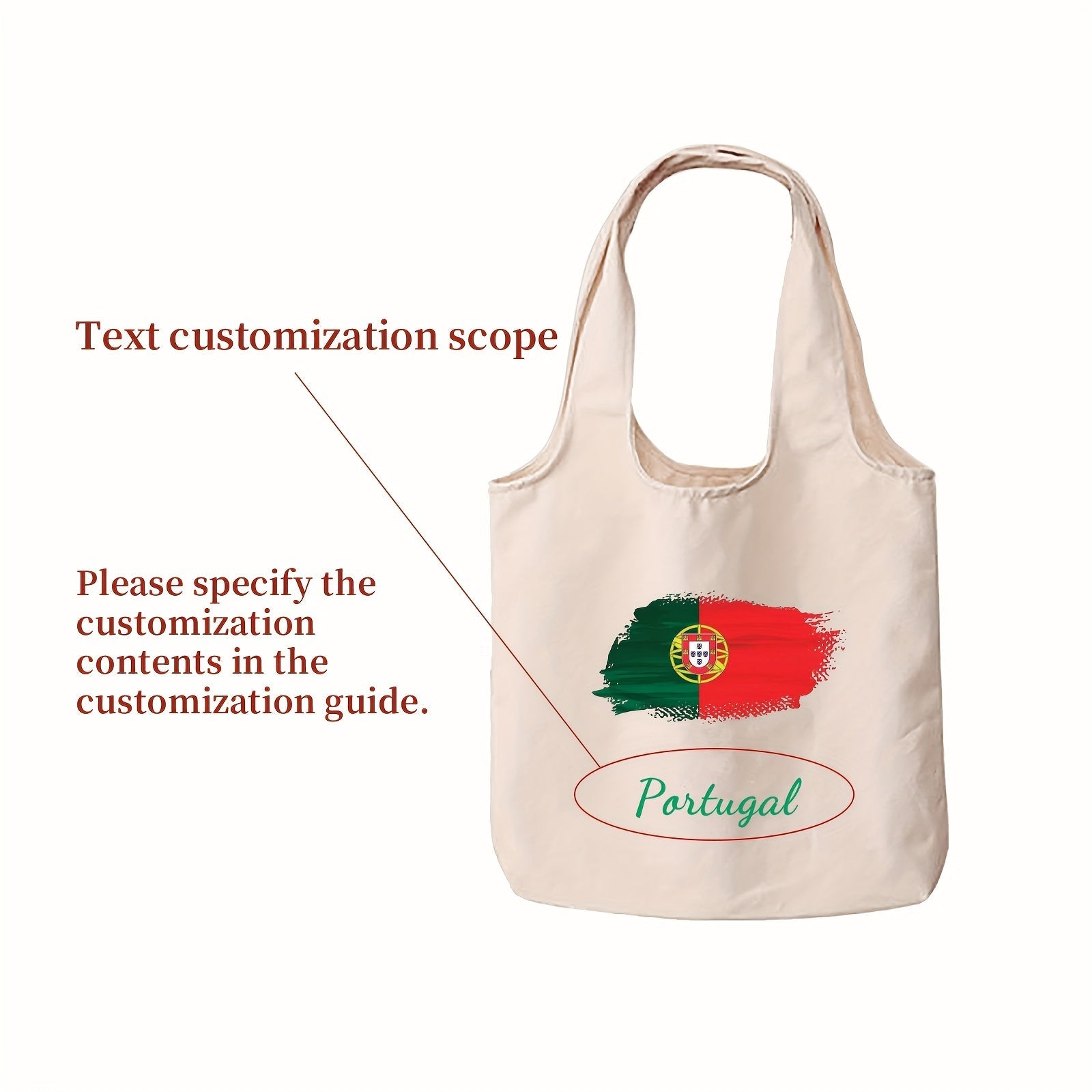 Double-Sided Print Canvas Tote Bag Durable Stylish Large Everyday Use