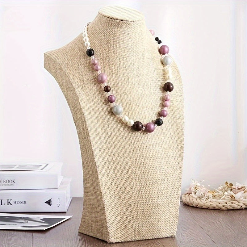 Манекен для демонстрации из полиэфирного волокна для украшений и аксессуаров, модель шеи