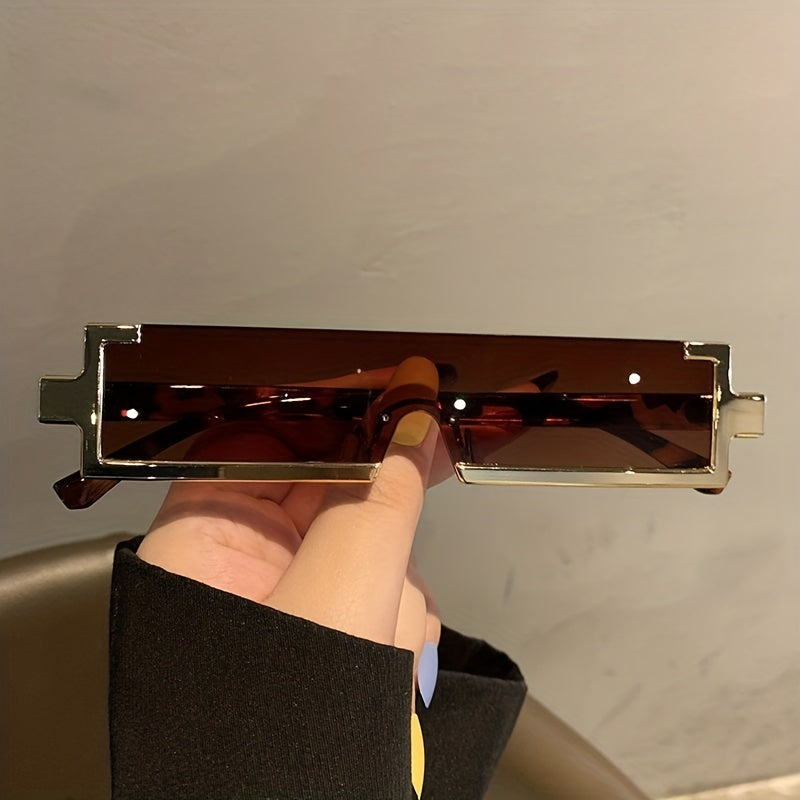 Uniseks Vintage Punk Yarim Ramkali Toʻgʻri Burchakli Quyosh Nurlari Plyaj Partiyasi va Klub uchun