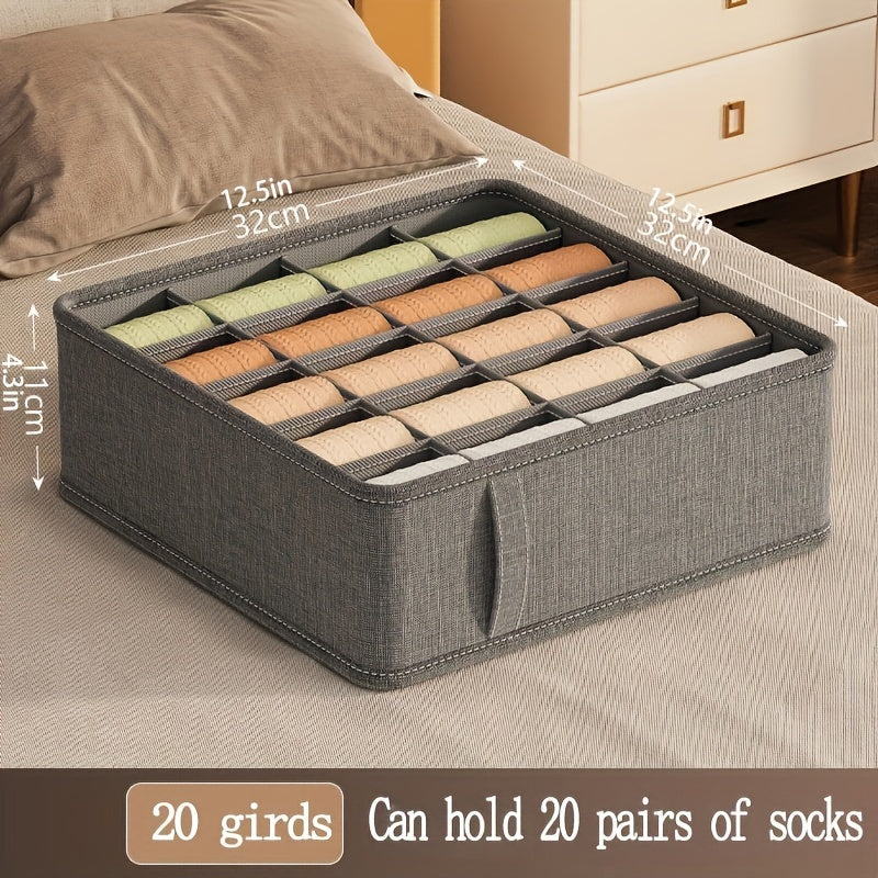 Fabric Drawer Organizers for Underwear Socks and Accessories Multi-Size Storage Boxes
