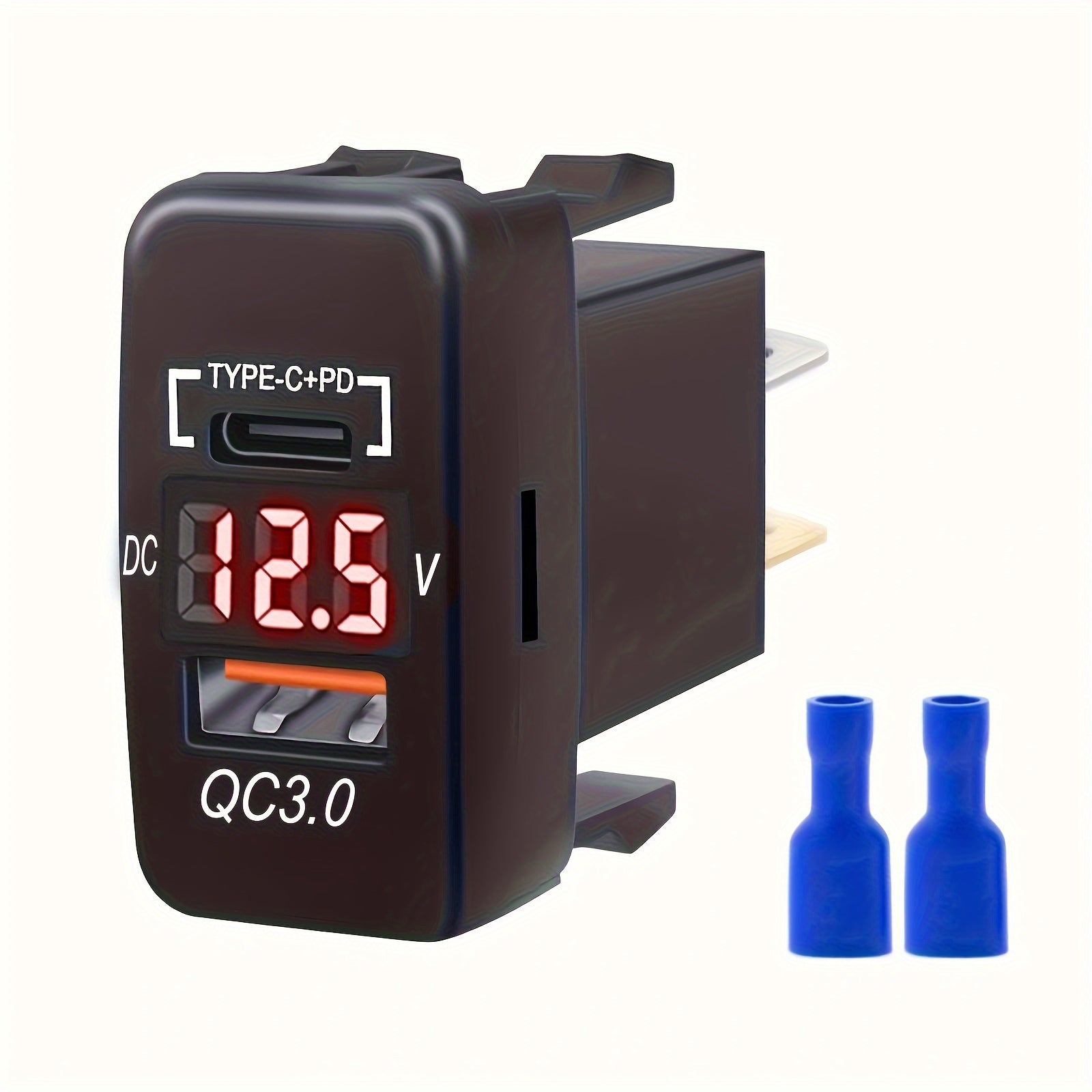 Universal Matte Finish Dual USB Charger Socket for Toyota Vehicles