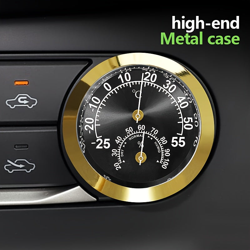 Мини-градусник 2-в-1 для автомобиля, измеритель влажности и температуры, немагнитный