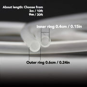 Translucent Silicone Aquarium Air Hose 10 or 30 Feet for Fish Tanks
