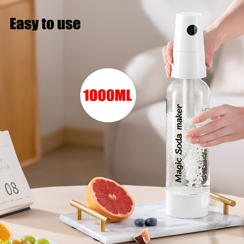 Máquina portátil de agua con gas con botella libre de BPA, carbonatador personal de agua con gas