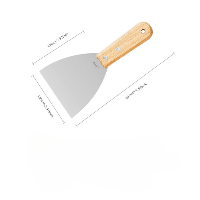 Fireplace Cleaning Tools Set with Wooden Handle Ash Shovel and Scraper in Multiple Sizes