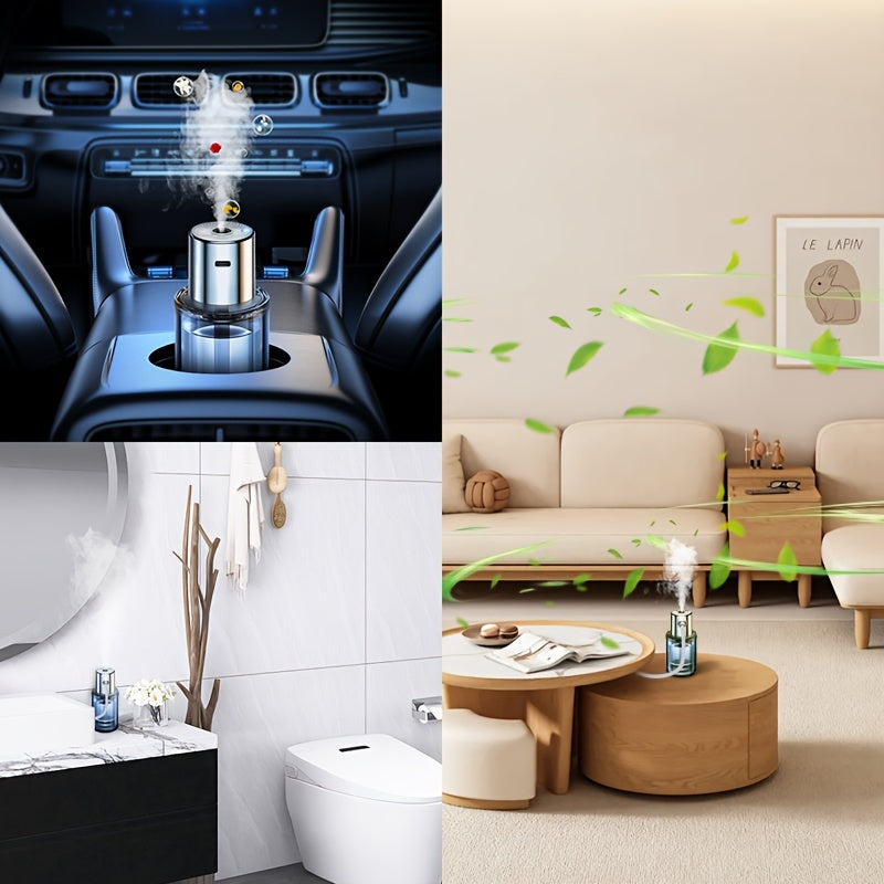 High-End Automatic Car and Home Air Freshener Compatible with Essential Oils and Perfumes