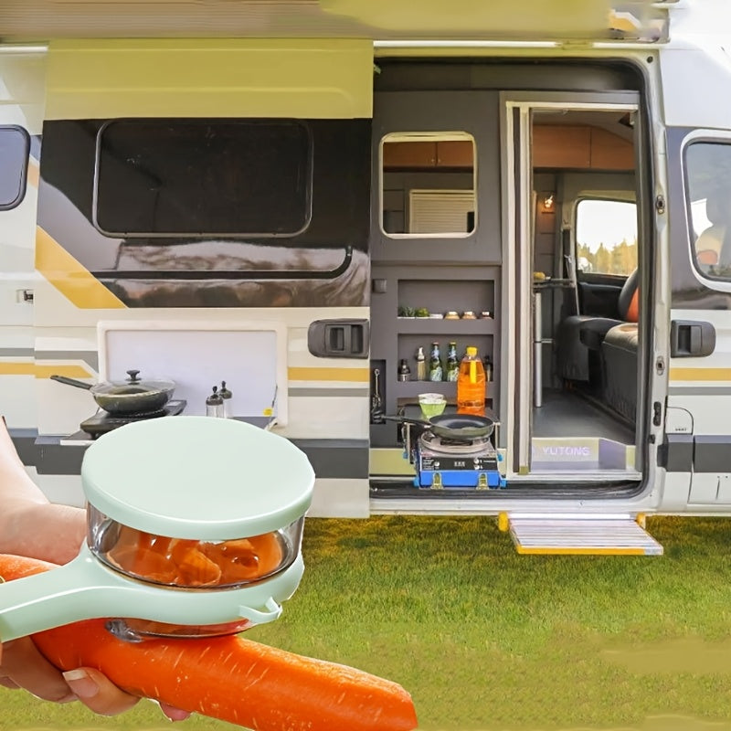 Compact Vegetable Peeler with Storage Container Durable Thermoplastic Polyurethane