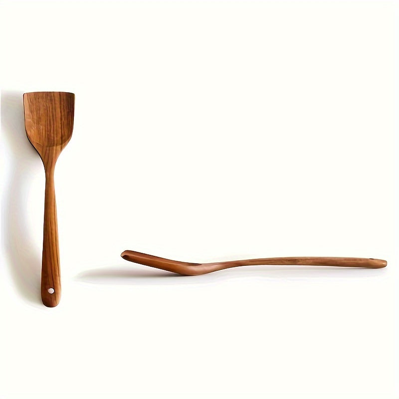 Kitchen Utensil Set Teak Wood Spatula Ladle Cooking Tools for Home Restaurant