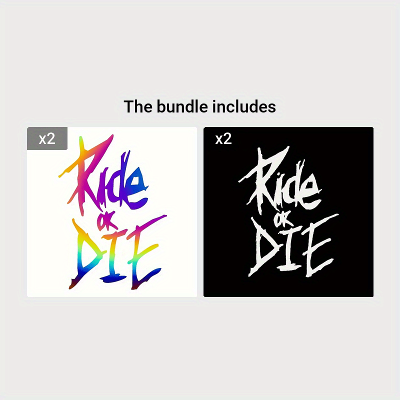 Pegatinas para cuadro de bicicleta, calcomanías Ride Or Die para MTB, motocicleta, bicicleta, decoración