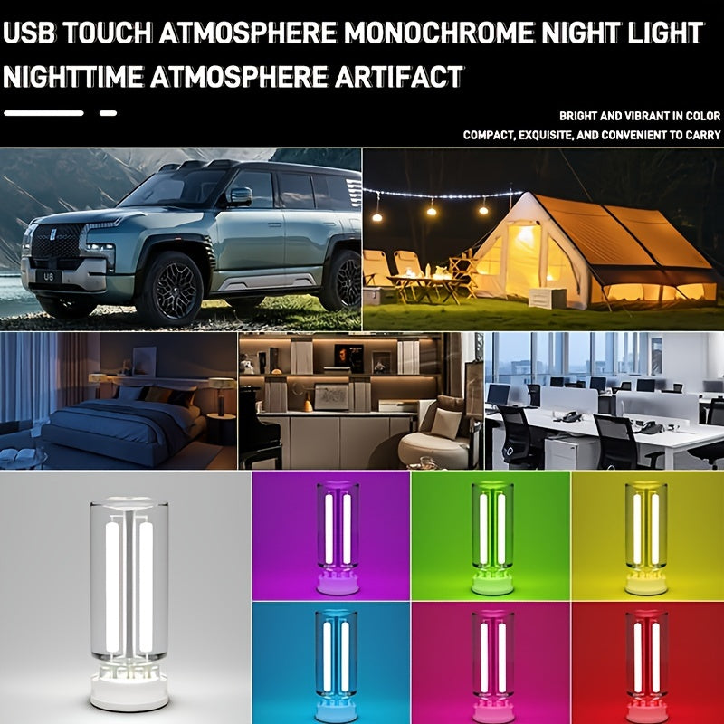 LED Car Interior Light, Multi-Color Ambient Night Lamp, USB Powered