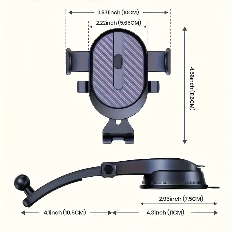 Soporte universal para teléfono de coche impermeable, de ABS, para tablero, rotación de 360°