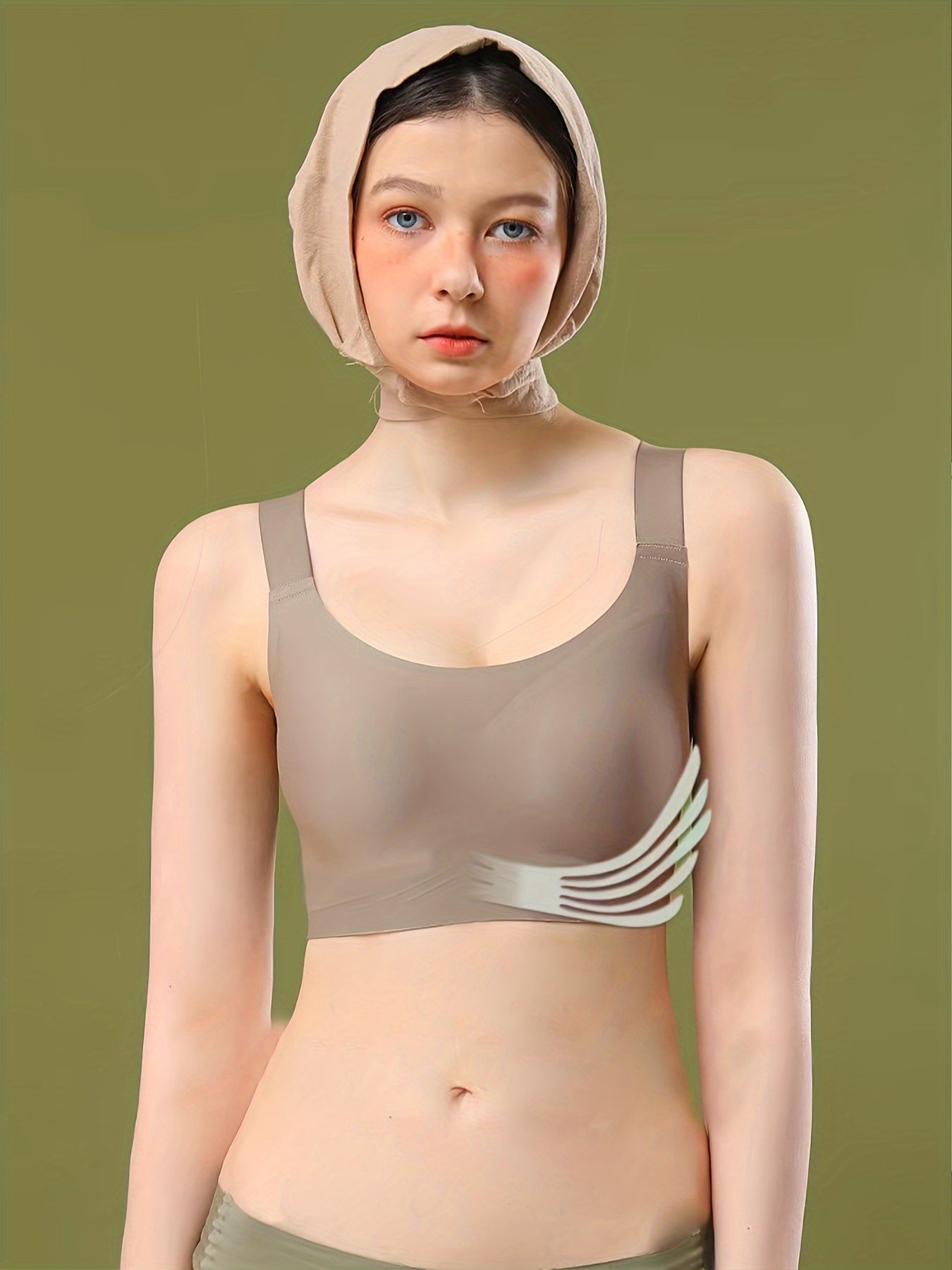 Women's Seamless Push-Up Sleep Bra Lingerie Soft Comfortable Black