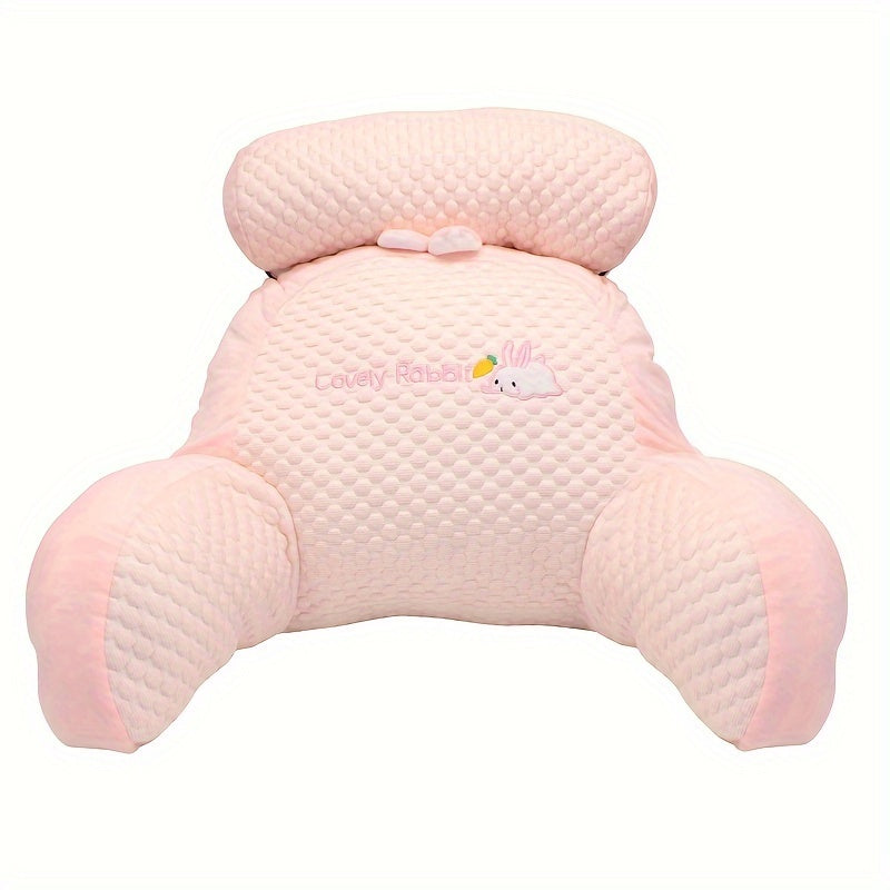 Cojín de maternidad con soporte ajustable para la cintura, almohada grande para respaldo para lectura y relajación