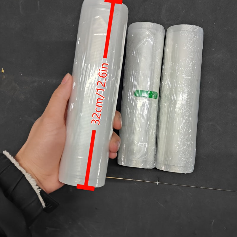 Set of Three 5-Meter Food Storage Vacuum Seal Bags BPA-Free Durable Tear-Resistant Oxidation Odor Protection