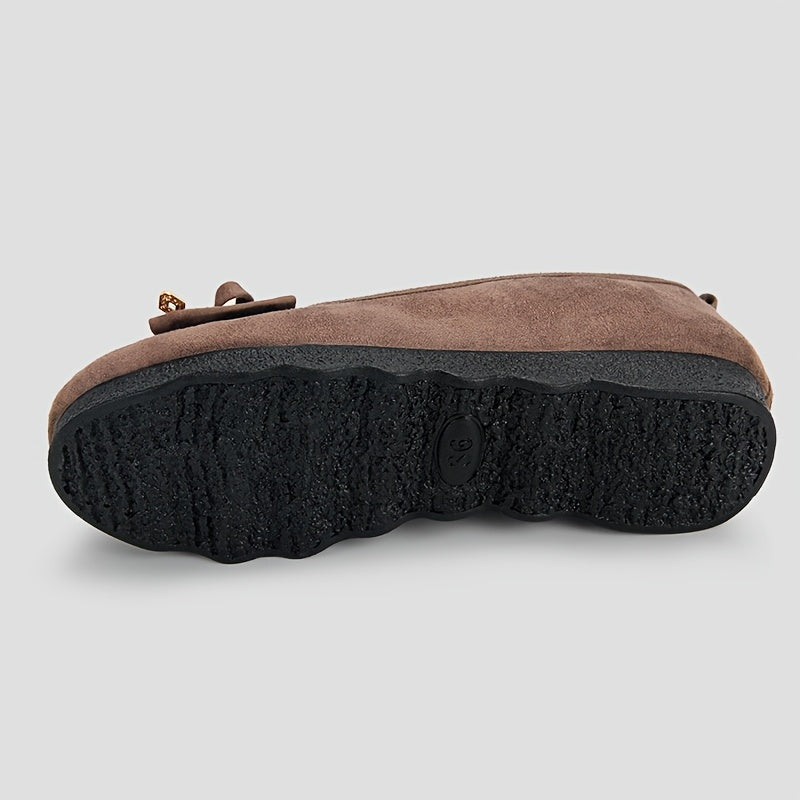 Mocasines slip-on para mujer, zapatos planos transpirables, color negro, tela, suela de PU