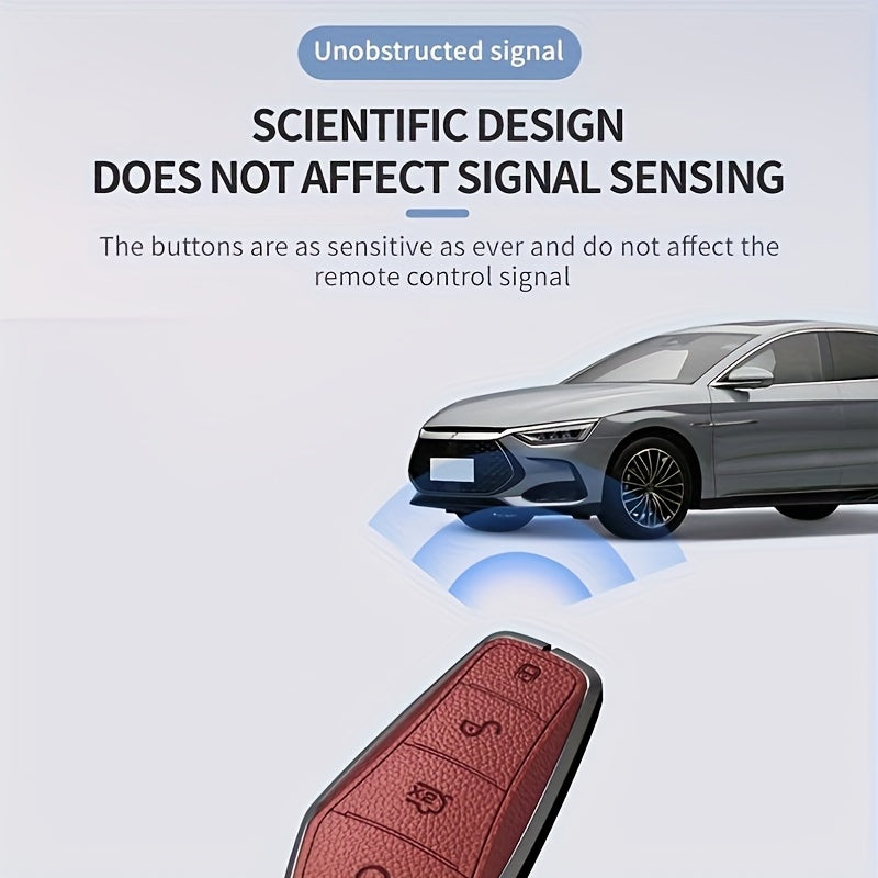 Коричневая защитная крышка для автомобильного ключа из сплава, чехол для брелока дистанционного управления