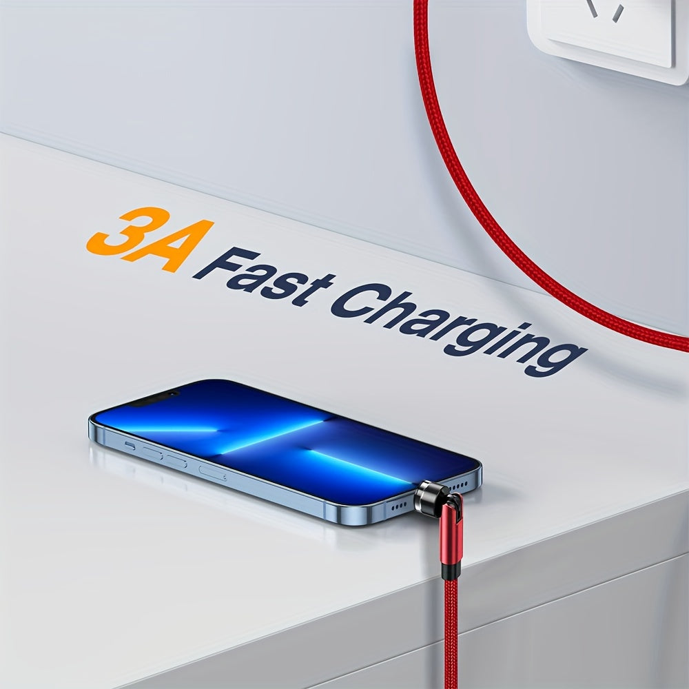 60W USB Type-C Micro zaryadlash kabeli, magnitli aylanuvchi ulanish, naylon braid, ma'lumotlarni uzatish