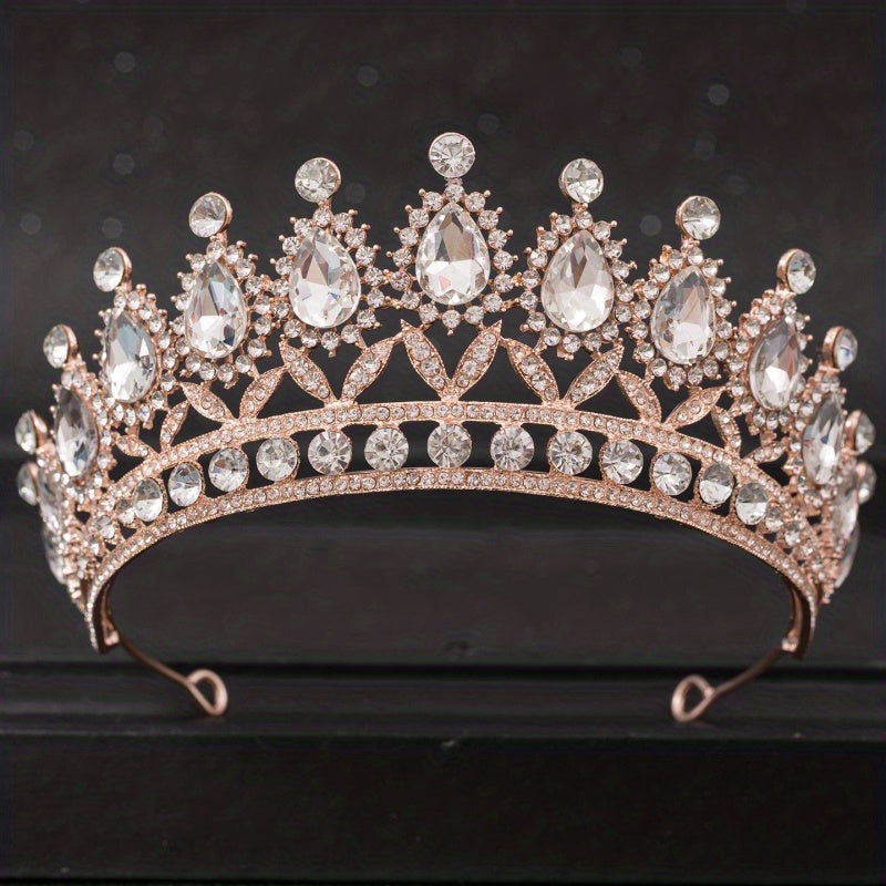 Sparkling Tiaras and Crowns for Brides and Princesses, Silver, Adjustable