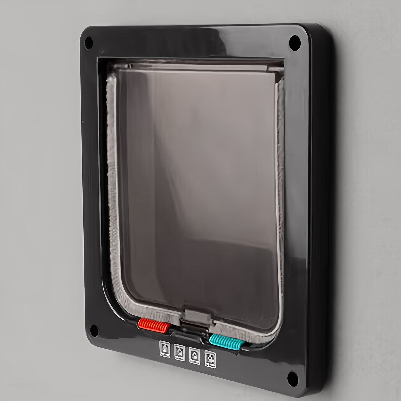 4-Way Locking Pet Door for Dogs and Cats Weatherproof Insulated ABS Durable Flap Easy Install