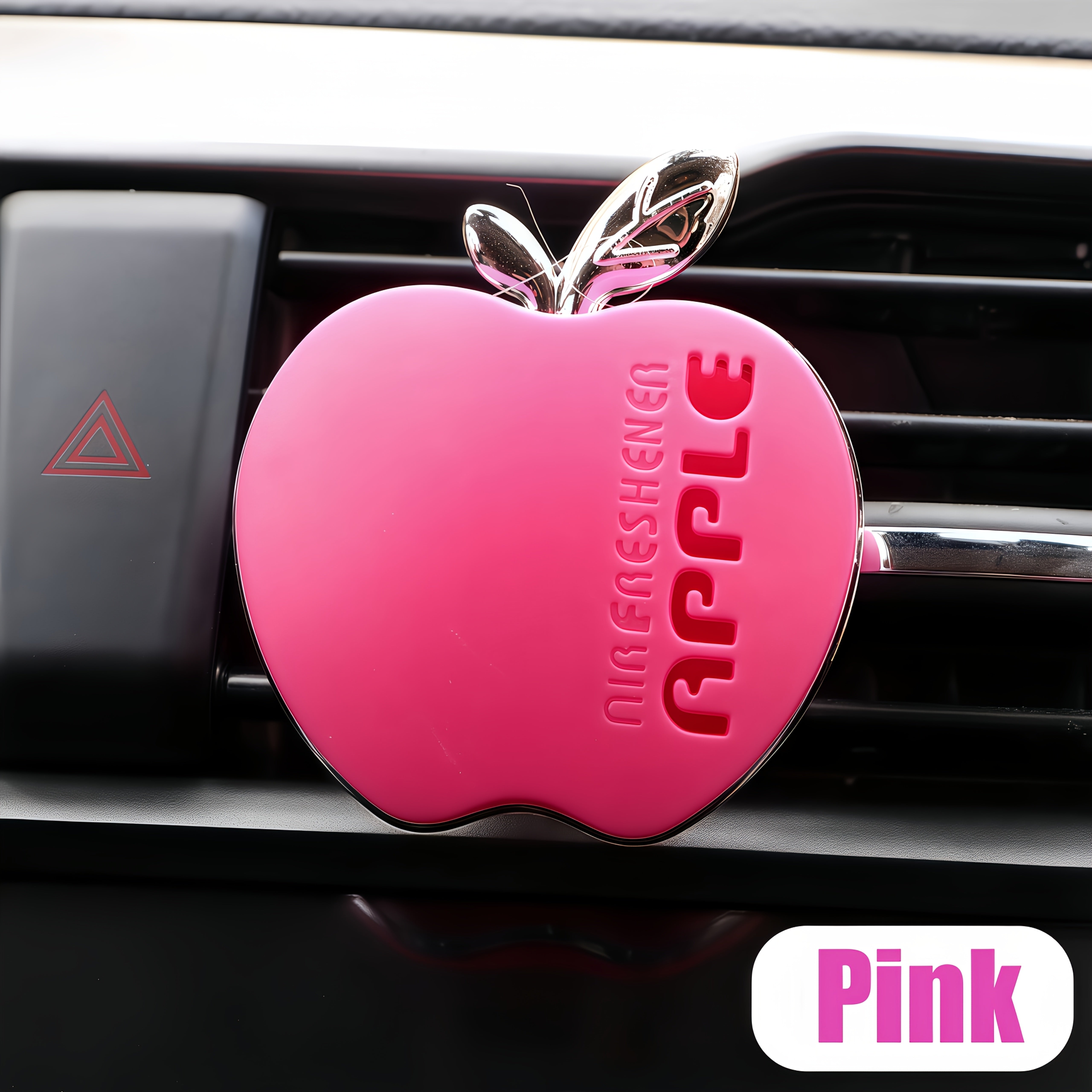 Avtomobil havo tozalovchi olma shaklidagi plastmassa vent aromatizatori tabletkalari hidli