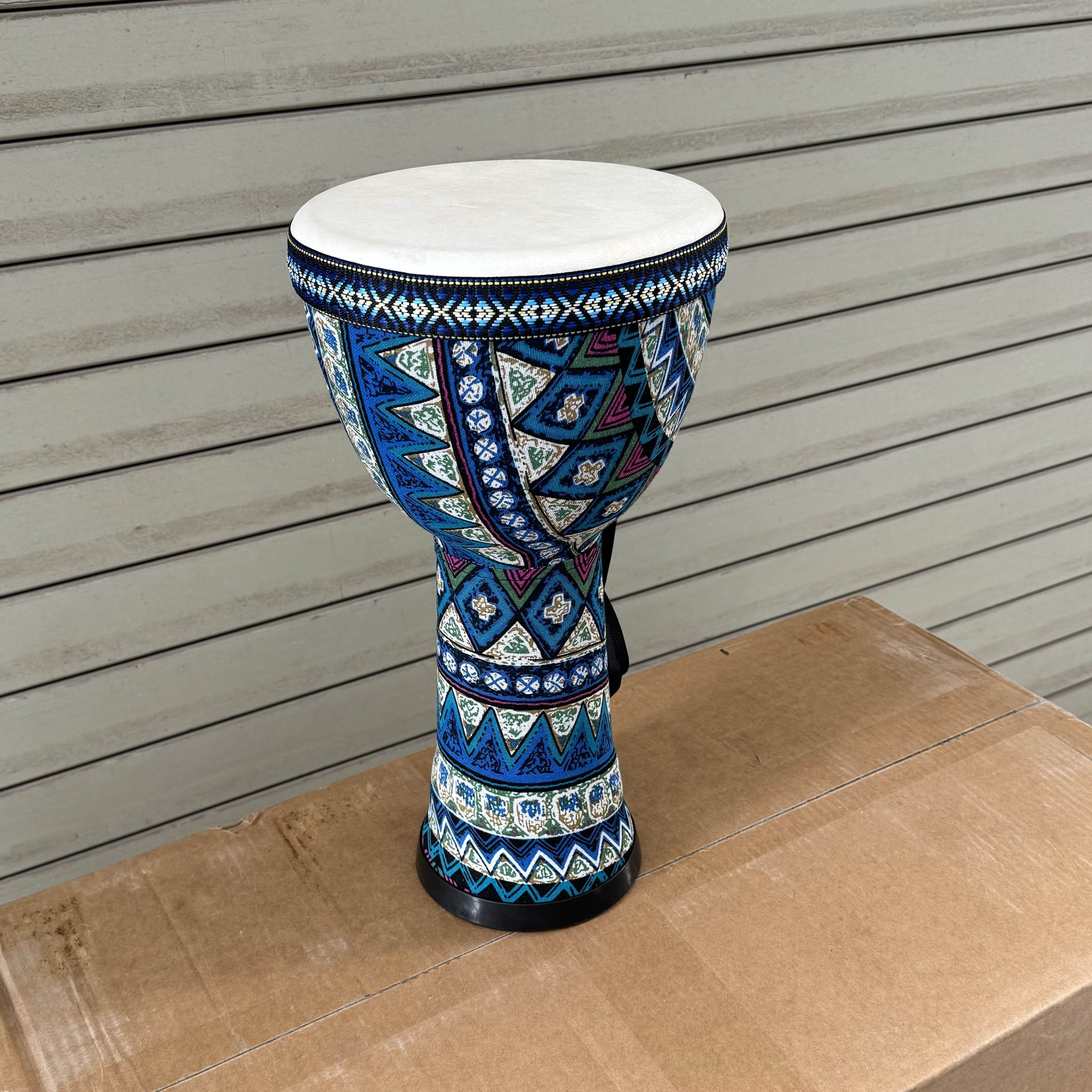 8-дюймовый африканский ручной барабан из ПВХ, многоцветный, перкуссионный инструмент