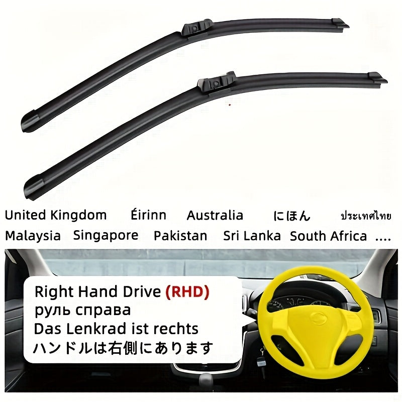 Front Windshield Wiper Blades for Sedan Rear Window Brush Accessories