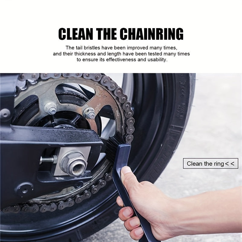 Motorcycle Chain Cleaner Durable ABS Black Easy-Clean for Touring Bikes