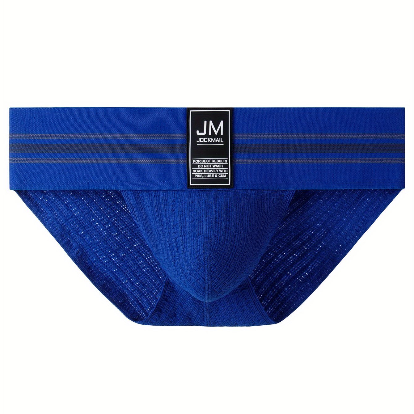 Men's Low Waist Striped Briefs Nylon Cotton Spandex for Sports Casual