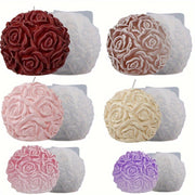 Silicone Mold for 3D Rose Ball Candles and Flower Cluster Ice Cubes Home Decor