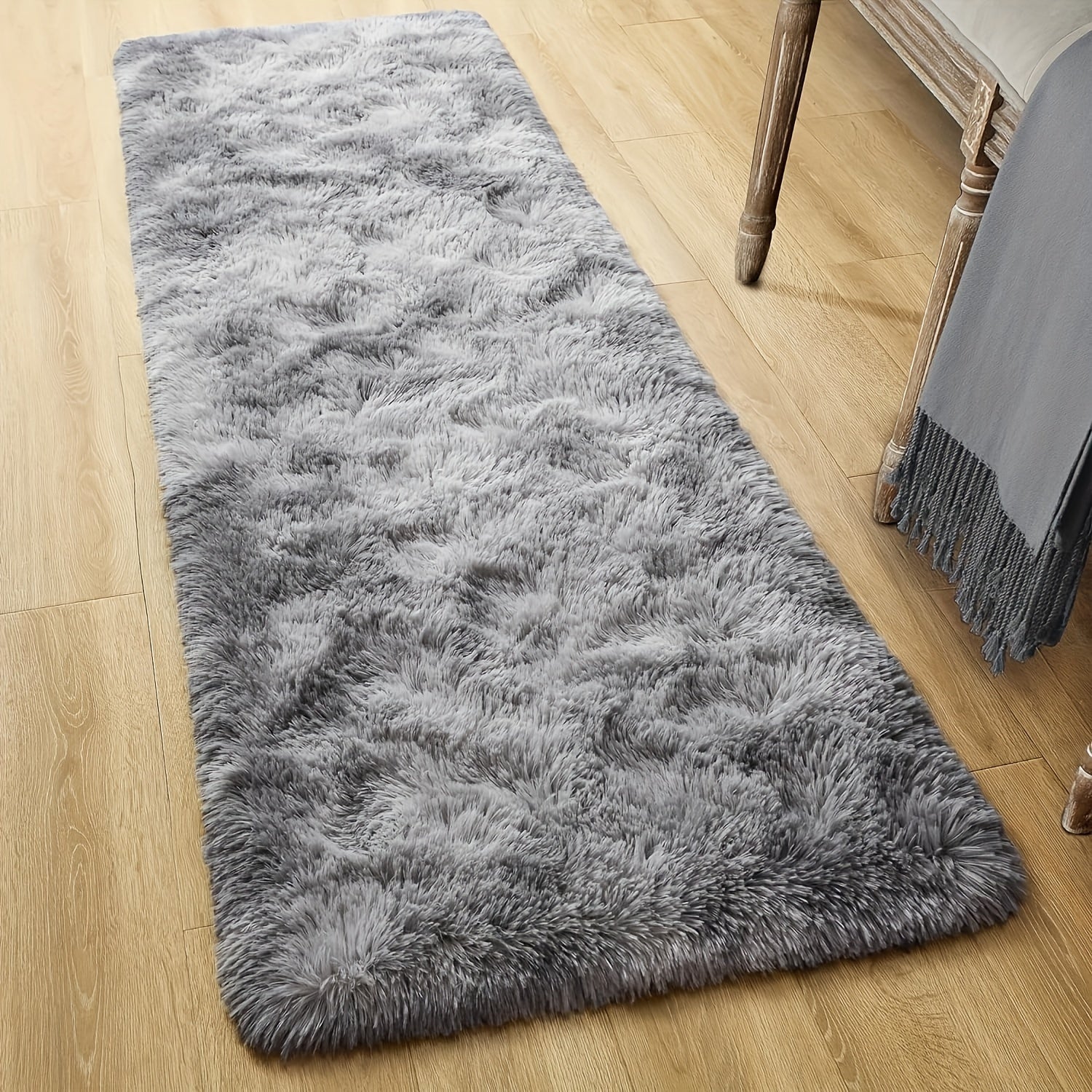 Soft Shaggy Carpet for Living Room Bedroom Hallway, Easy to Maintain