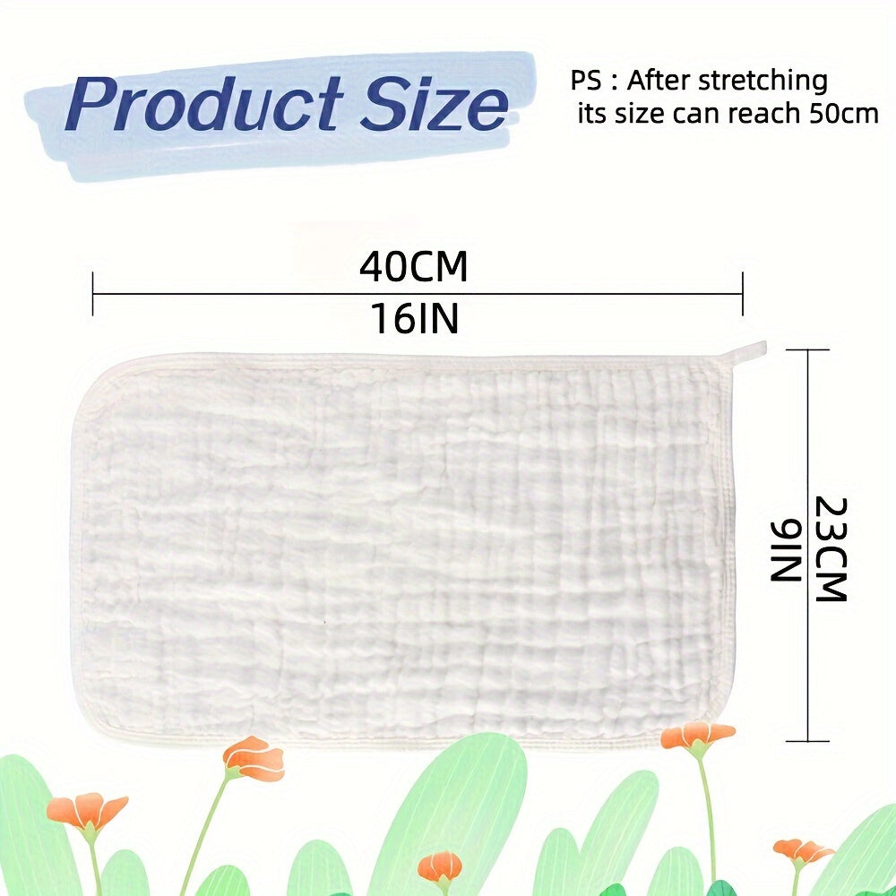 Pack of 8 Baby Muslin Burp Cloths Gender Neutral Large 6 Layers Soft Absorbent