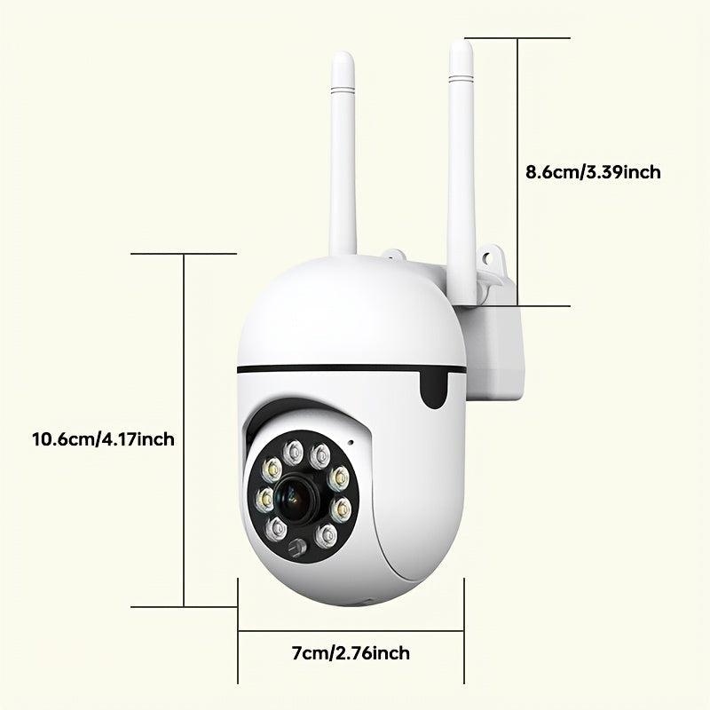Wireless Security Camera 3MP HD WiFi Indoor Pan Tilt Night Vision Two-Way Audio
