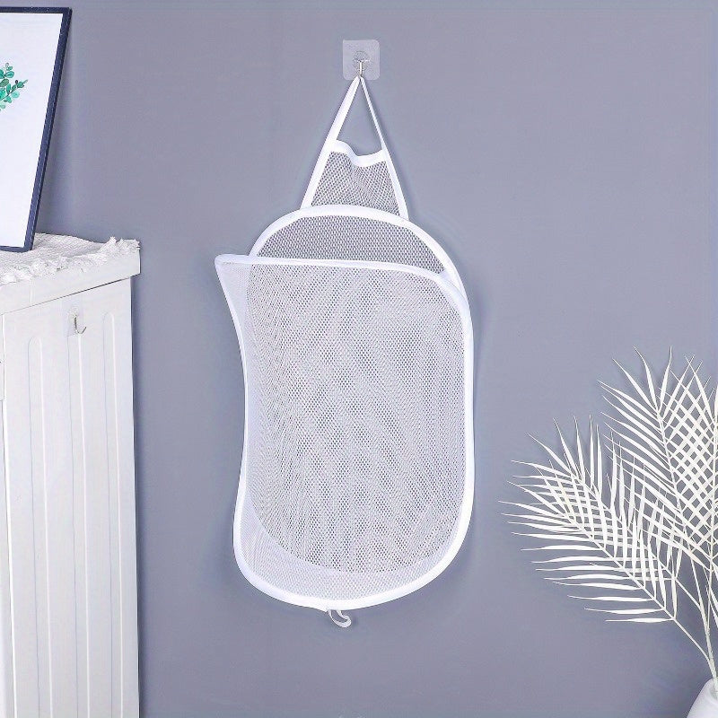 Складная сетчатая корзина для белья настенного монтажа для путешествий, кемпинга, ванной комнаты, хранения