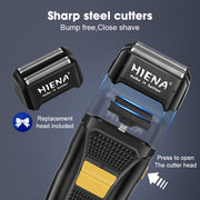 Set de cortapelos para hombres con recortador de nariz, recargable por USB, regalo