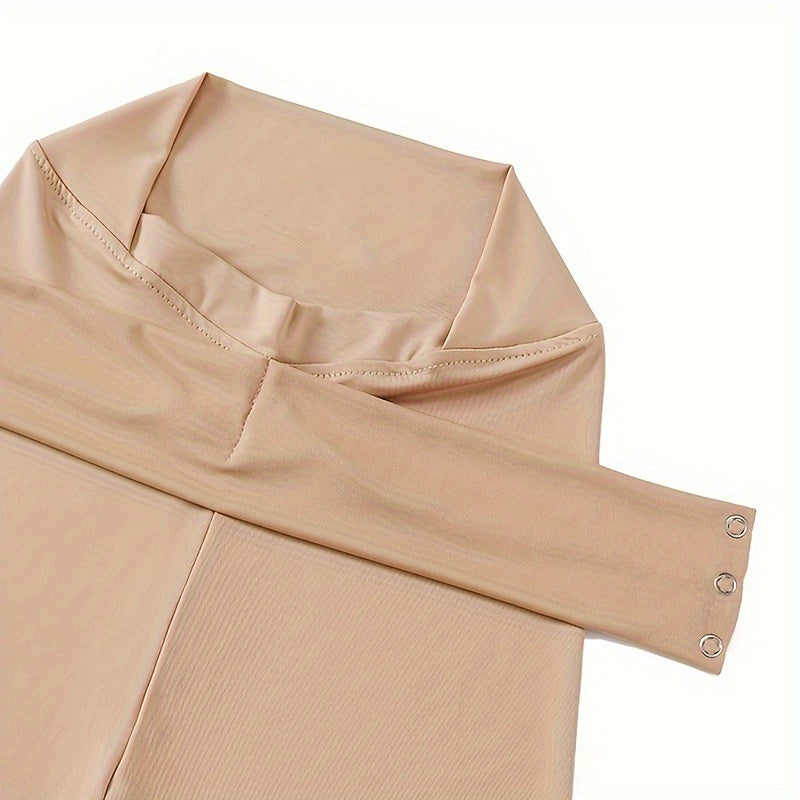 Women's Quick Dry Sports Hijab with Tie Band and Button Closure for Fitness Outdoor Activities