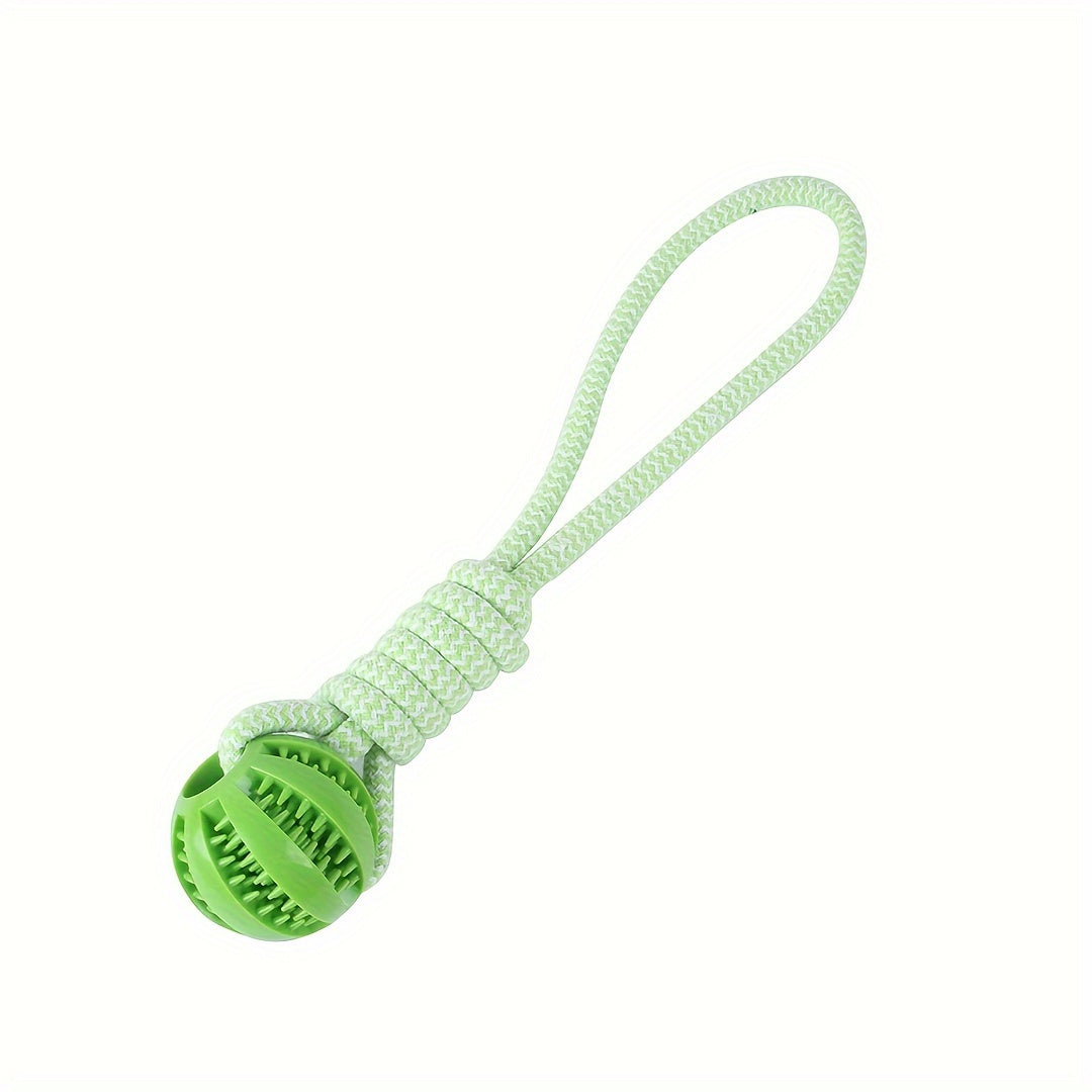 Durable Dog Toy with Braided Rope Knot and Handle for Chew Training Tug and Fetch
